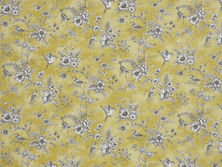 Finch Toile Buttercup Fabric