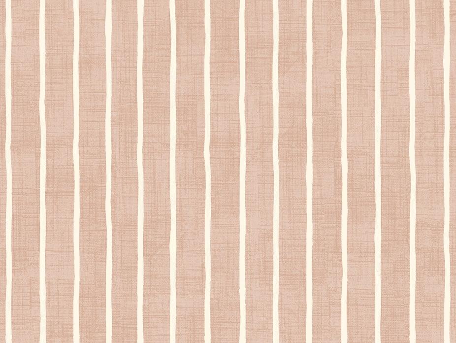 Pencil Stripe Coral Fabric