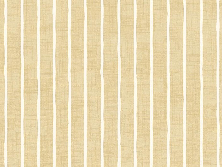 Pencil Stripe Ochre Fabric