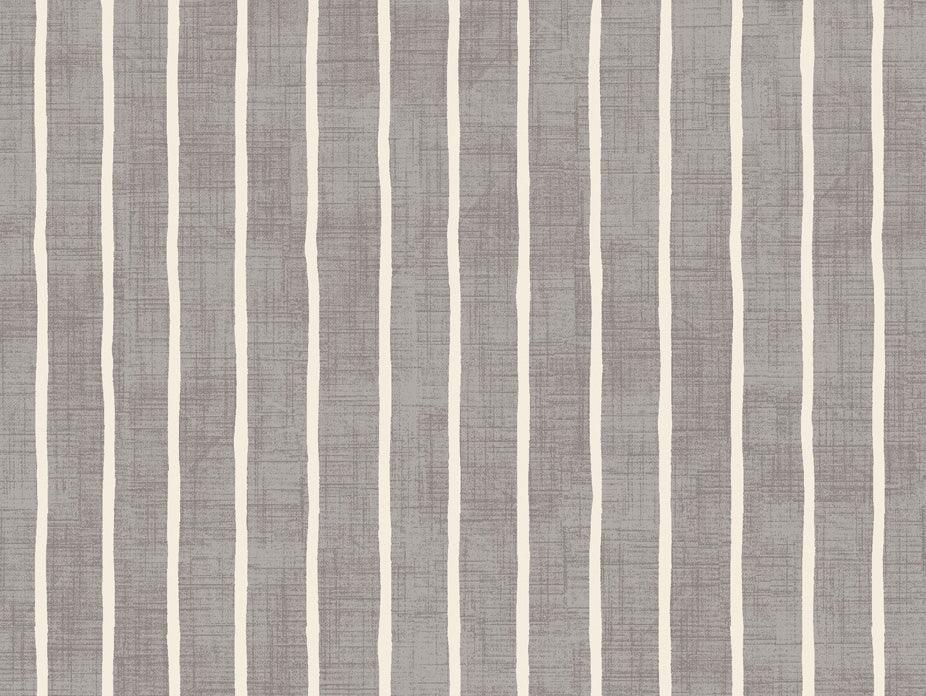 Pencil Stripe Pewter Fabric