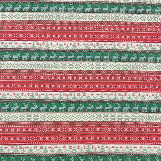 Nordic Sweater Design Brushed French Terry Fabric