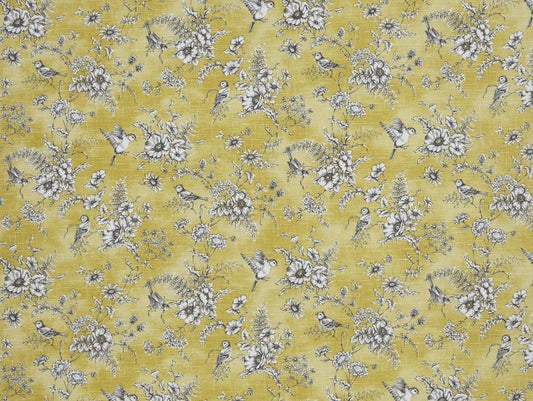 Finch Toile Buttercup Fabric