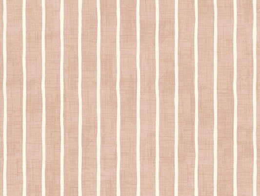 Pencil Stripe Coral Fabric