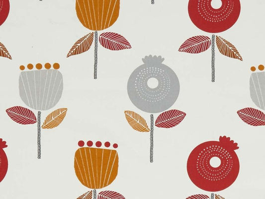 Pomegranate Scarlet Fabric